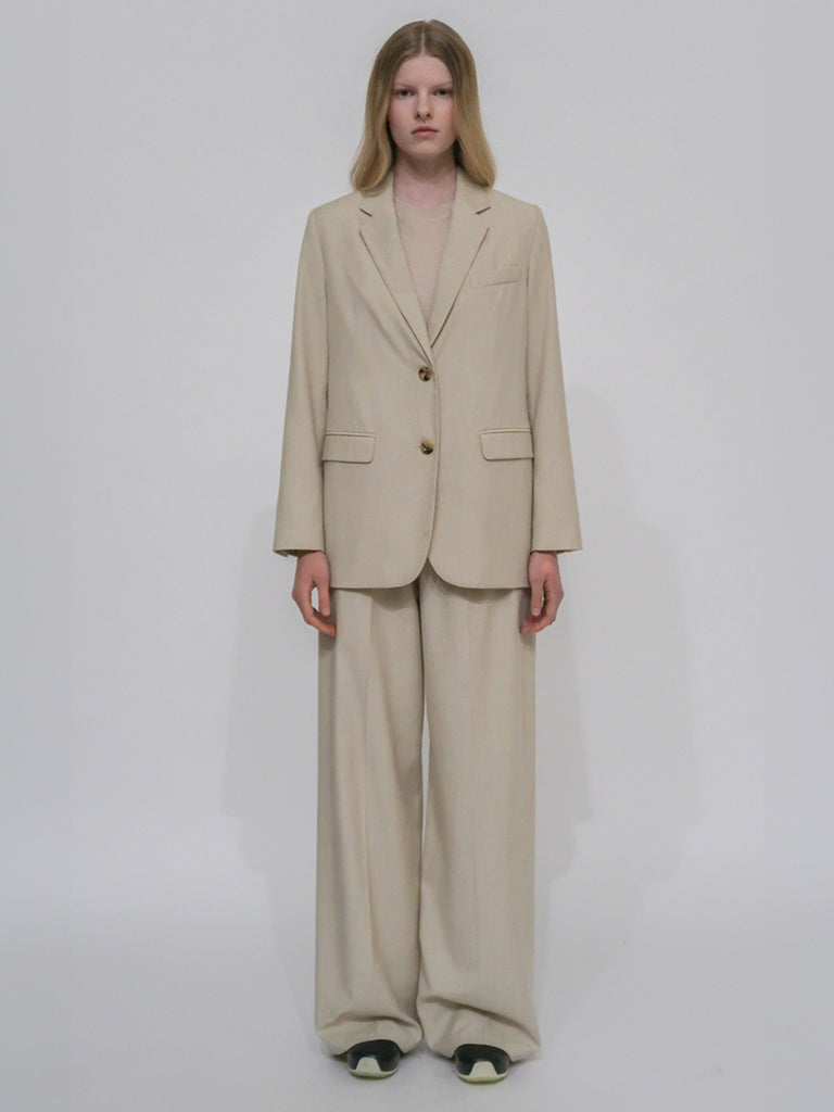 RELAXED PULL ON PANT- CANVAS SUITING