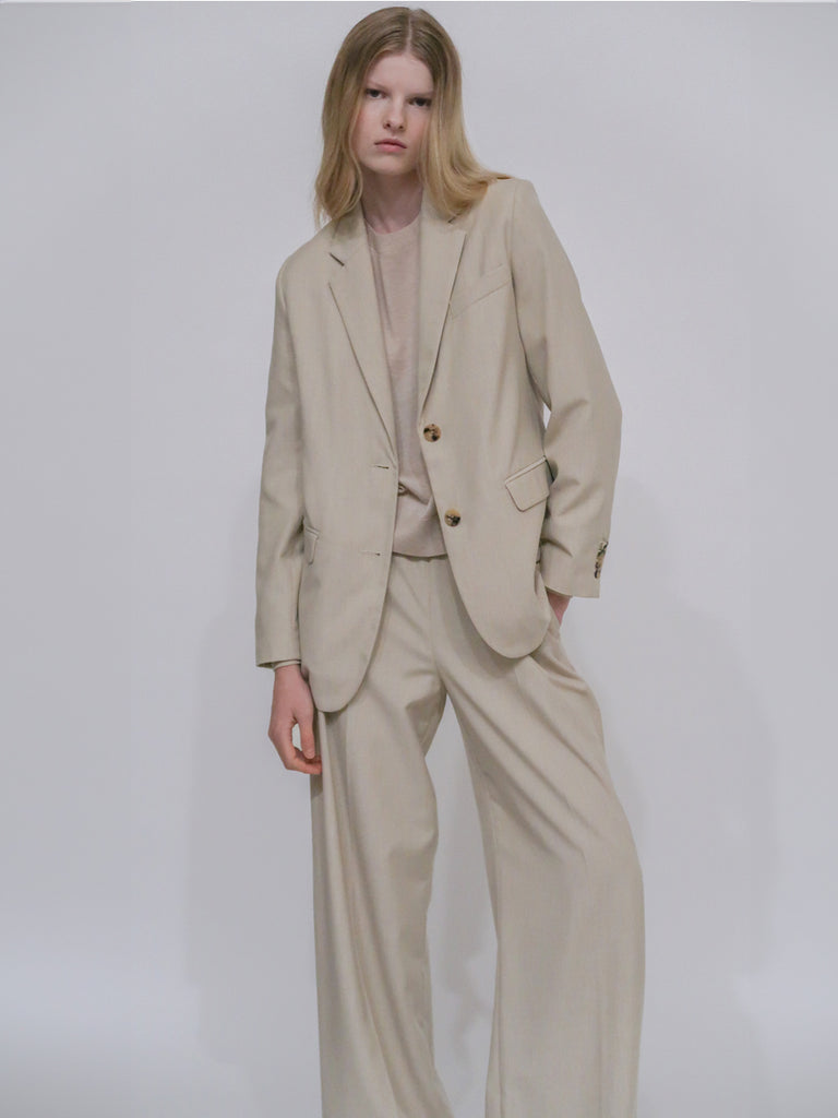 RELAXED PULL ON PANT- CANVAS SUITING