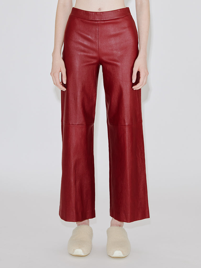 Pull On Cropped Straight Pant