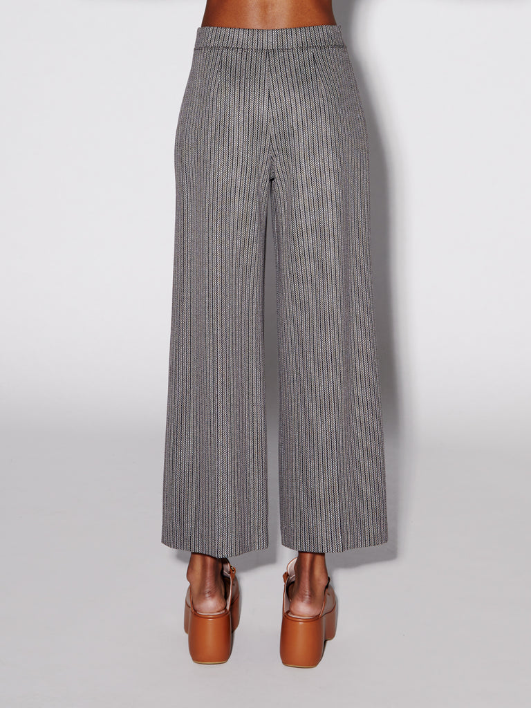 Pull On Cropped Straight Pant