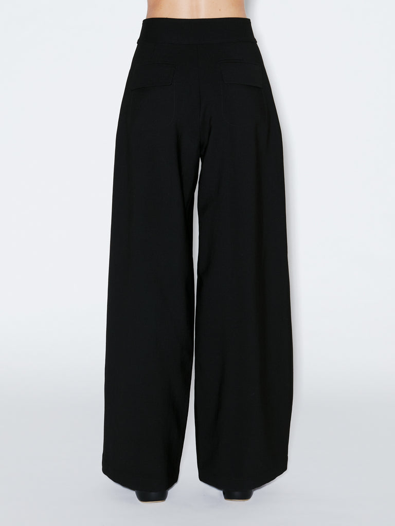 Wide Leg Pleat Front Pant