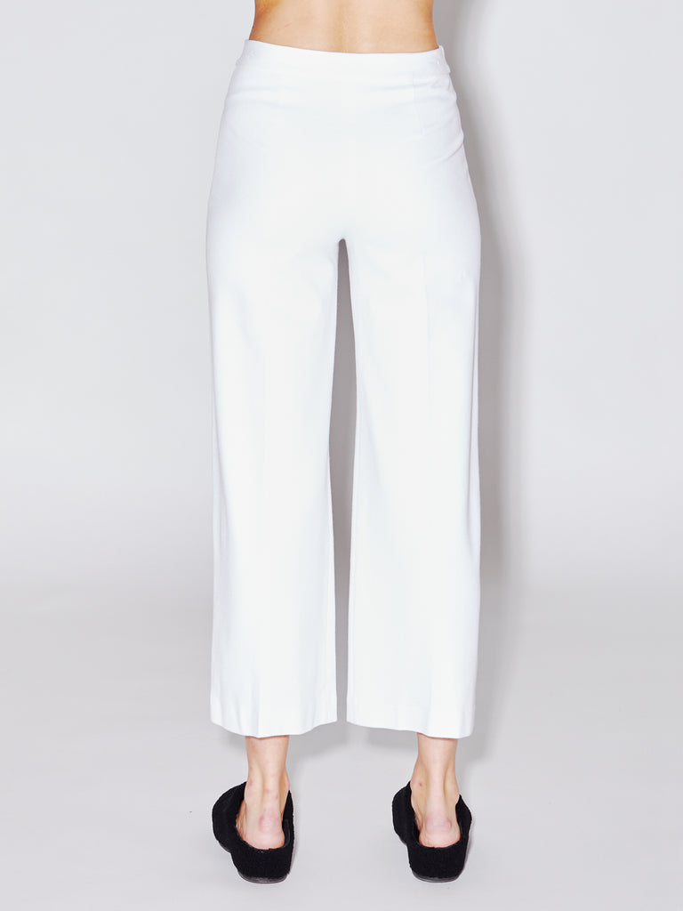 Pull On Cropped Straight Pant
