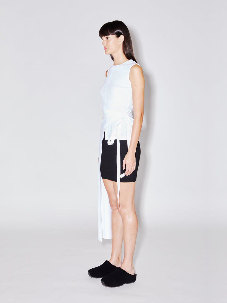 Sleeveless Split Apron T-Shirt