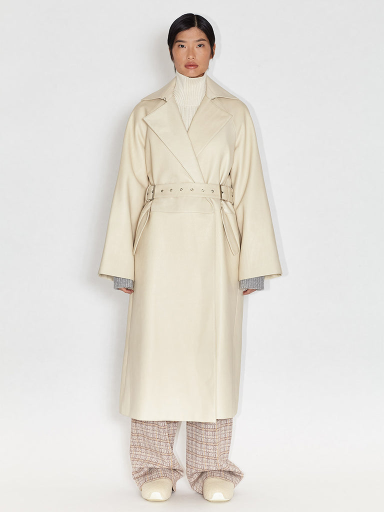 Buckle Belt Trench Coat